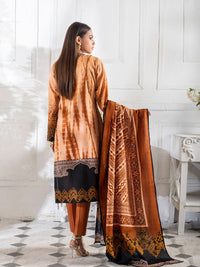 3pc Printed Cambric Shirt with Printed Lawn Dupatta & Cambric Trouser - Inaya (IP-00050A) - SalitexOnline