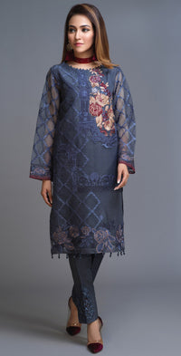 Stitched 2pc Organza Embroidered Shirt & Embroidered Trouser I Luxury Pret (RP-13) - SalitexOnline